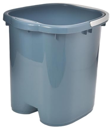 Milageto Baignoire de massage pour les pieds, robuste, pratique et légère, seau de lavage des pieds pour usage domestique et adulte, Bleu