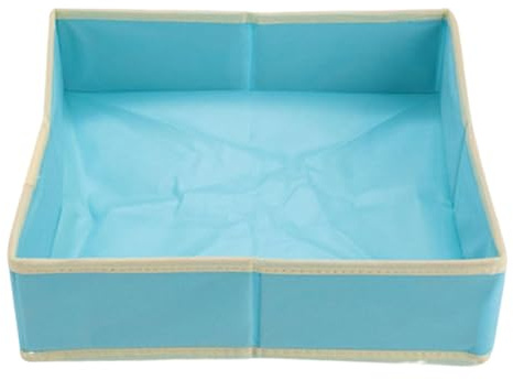 Pegciuho Sandkasten für Kinder, Kinderspielzeug, Verdickt, Leicht zu Reinigen, Glatt, Große Fläche, Tragbar, Faltbar, Spielsand, Blau 60cmx60cm