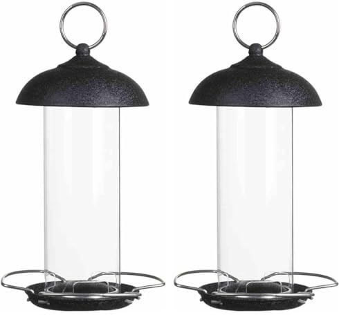Siena Garden Futtersäule, Vogelfutterstation, Futterspender, zum Aufhängen, D37191 (Packung mit 2)
