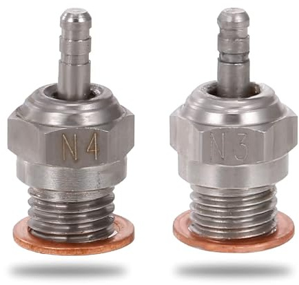 ZUUOZBYY 70117 N3 Steel Spark Glow Plug RC Engine Parts for Engines RC Car Truck Buggy Compatible with Hpi
