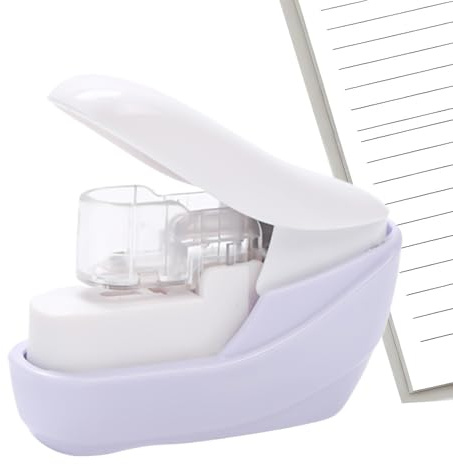 Portable Stapleless Stapler, Compact Handheld Paper Fastener, No Staple Tool with Easy Press, Office Accessory, Desk Gadget with Lightweight Design, Stapling Tool for Home Business Arts