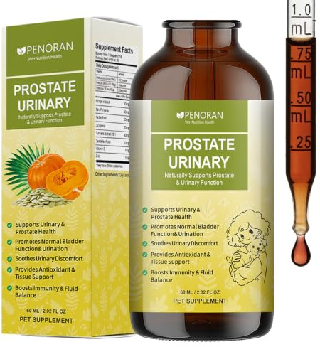 Apoyo prostático y urinario para Perros y Gatos, | Apoya la salud prostática, reduce el agrandamiento y alivia síntomas como dificultad o dolor al orinar