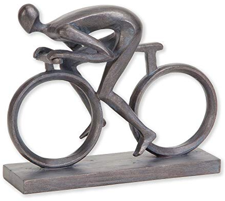 Bits and Pieces - Elegant 6-3/4 Bicycle Statue - Exceptionally Molded in Durable Polyresin - Impressive Home Décor Sculpture