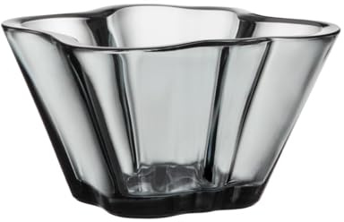 Iittala Schale Aalto 75 mm Grau aus Glas