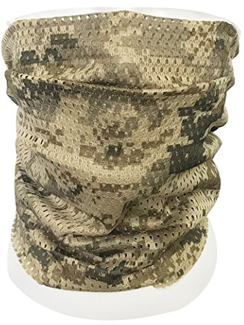 QMFIVE Taktischer Tarnungs-Schal, Unisex Mehrzweckmilitärstirnband-Art-Kopf-Verpackungs-Gesichts-Ineinander greifen-Halstuch