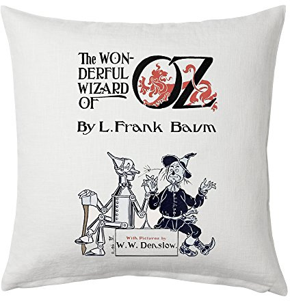 Universal Zone The Wonderful Wizard of Oz Pillow Cover, Book Pillow Cover.