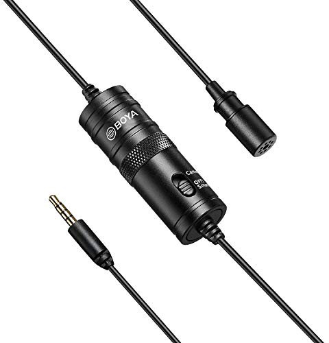 Boya by-M1 Professionelles omnidirektionales Mikrofon für Spiegelreflexkameras Canon Nikon Sony, iPhone, Android, Samsung