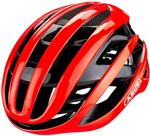 ABUS Rennradhelm AirBreaker - High-End Fahrradhelm für den professionellen Radsport - für Jugendliche und Erwachsene - Helm für Damen und Herren - Orange, Größe L