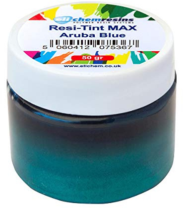resi-TINT MAX PEARL 50 gr, Farbpaste, Epoxidharzfarbe, Resinfarbe, hochpigmentierte Farbe (Aruba Blue)