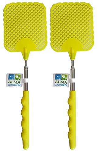 King of Trade 2 Alma Garden Fliegenklatsche Teleskop 25-55 cm Gelb