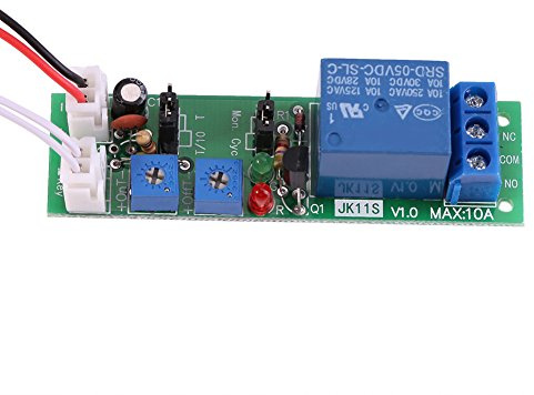 Marvellous Timer-Relais-Modul, DC 5V 12V 24V Einstellbarer Zyklus-Timer-Verzögerungs-Ein/Aus-Schalter-Relais-Modul (5V 0-24h, grün)