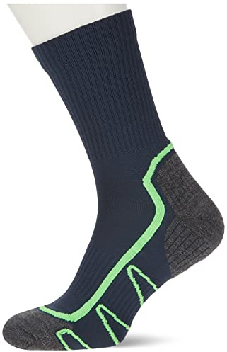 CMP - Chaussette de randonnée Poly Mid, B.Bleu-Vert Fluo, 39/42