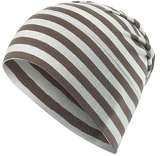 Sterntaler Baby Jungen Beanie Baby GOTS Slouch-Beanie Mütze - Beanie Baby, Kinderbeanie - aus Singlejersey mit Streifen - braun, 51