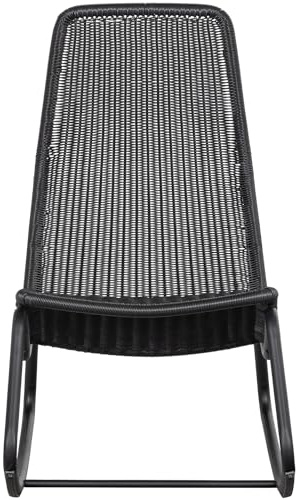 WOOOD Tom Garten Schaukelstuhl Schwarz