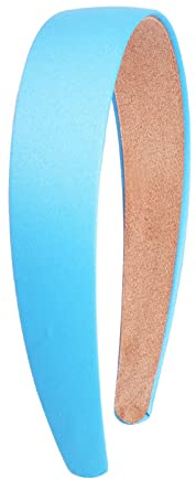 Cerchietto da donna tinta unita per ragazze fascia per capelli decorazione elegante celeste