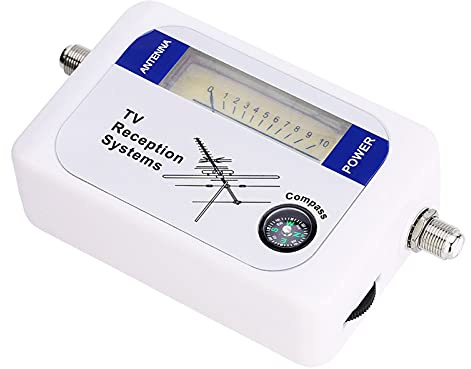 Détecteur de Signal D'antenne Parabolique, Mini Détecteur de Signal, Compteur de Puissance de Signal D'antenne de Télévision Terrestre Numérique avec Rétroéclairage, Détecteur de