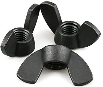20/50 Stück Nylonmutter Flügelmutter Flügelmutter Kunststoff Rändelmutter M3 M4 M5 M6 M8 M10 M12 (Color : 50pcs_M6)