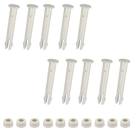 Zueyen Kunststoff-Verbindungsstifte und Gummidichtungen – Ersatz für Schwimmbadverbinder – für Rahmen und Intex Pool-Ersatzteile (5,5 cm), 10 Stück