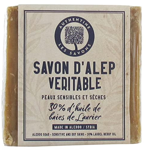 Auténtico Jabón de Alepo 30% Aceite de Bayas de Laurel 170 g