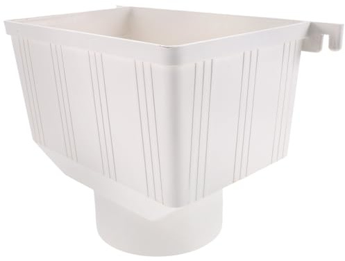 OSALADI Divertisseur De De Gouttière En Pvc Connecteur De Gouttière Pour Système De Collecte D’Eau De Pluie Raccord De Tuyau De Drainage Pour Toit Et Avant-Toit Installation Facile