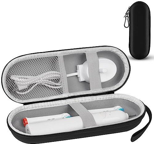 LOPHE Electric Toothbrush Travel Case, Dustproof Toothbrush Storage Holder, Portable Toothbrush Protective Cover Bag, Electric Toothbrush Case Container for Business Camping Travel (Black)