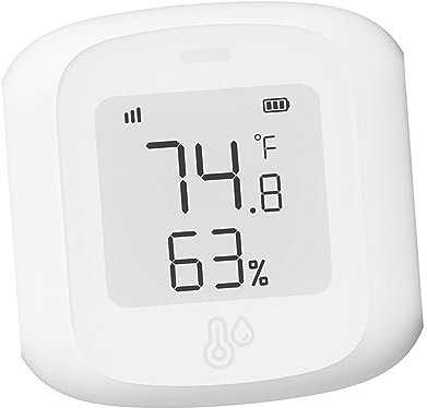 Colcolo Gewächshaus-LCD-Display-Thermometer, intelligentes Temperatur- und Luftfeuchtigkeitsmessgerät, Außen- und Innenthermometer für Spas, Whirlpools, Pools