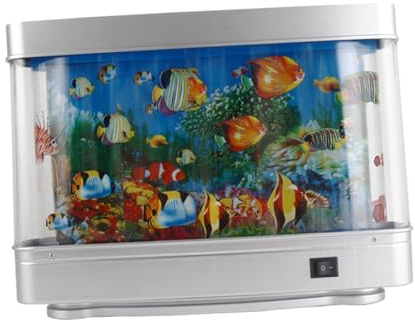 kowaku Aquarium-Stimmungslampe, Nachtlicht, Fisch-Aquarium, dekorative Lampe, Ansichten, bewegliches Schreibtischlicht für den Innenbereich, Zuhause, stil a