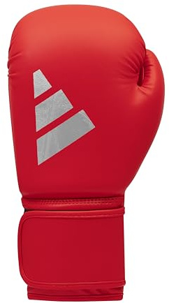 adidas Speed 50 - Guantes de Boxeo para Adultos, Guantes de Boxeo de 12 onzas, cómodos y duraderos, Color Rojo