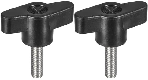 QUARKZMAN 2-teiliger Klemmschraubenknopf, M6 x 20 mm, T-förmiger Rändelschraubengriff aus Edelstahl 304 zum schnellen Entfernen des handfesten Knopfersatzes