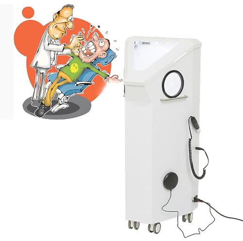 STMKB Dental-Schleifkasten, Sandstrahlgerät, Schleifer Und Staubsammler, Mobiles Labor Mit Eingebautem Schattenfreiem LED-Licht, Einstellbarer Geschwindigkeit, Sandstrahl- Und Schleifumbau
