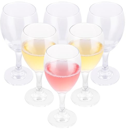 LOPYXBR Red Wine Glasses Set of 6, 340ML/12oz White Wine Glasses, Clear Large Wines Glass Dishwasher Safe Chef and Sommelier Crystal Wines Glass for Home, Parties and Restaurants