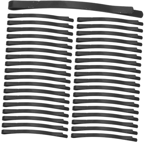 Healvian Horquillas de Metal Negras 100 Unidades para Sujetar Mechones y Trenzas en Actividades Deportivas y Viajes para Mujer y Niña