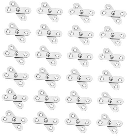 Gatuida Bisagras de Ventana Plegables Desmontables Diseño Minimalista y Ahorro de Espacio de Acero Inoxidable 24 Piezas para Puertas y Cajones para Muebles y Cocinas