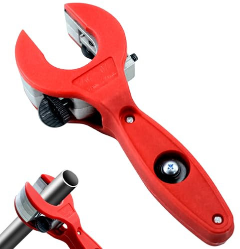 Dayinkes Ratschen-Rohrabschneider, 2 in 1 Kupferrohrschneider, Close Quarters Rohrschneider, Kupferrohrschneider zum Schneiden von PVC, Ratschen-Rohrschneider Klinge (0.3 „To1.1“（8-29mm）)