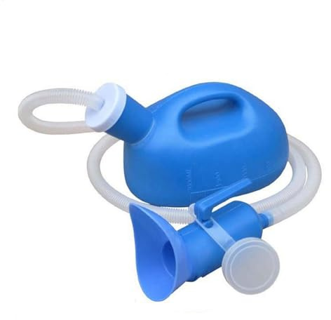 Yplkm Botellas de orinal para hombres – Botella de orinal portátil para hombre con taza de orina portátil para incontinencia hospitalaria, coche de viaje más viejo