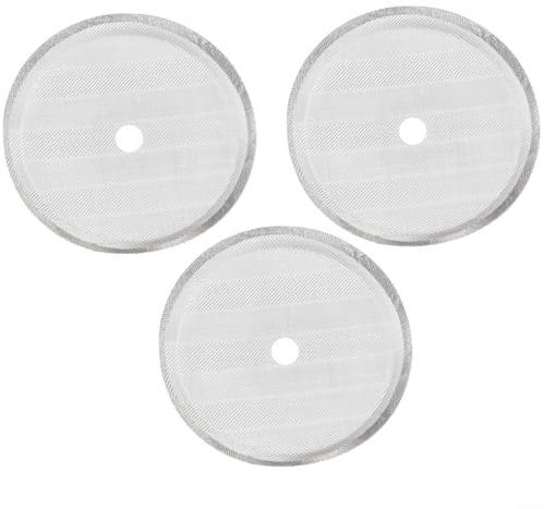 Lot de 3 filtres en acier inoxydable pour votre café ou thé préféré avec cafetière à piston (pour 1000 ml)