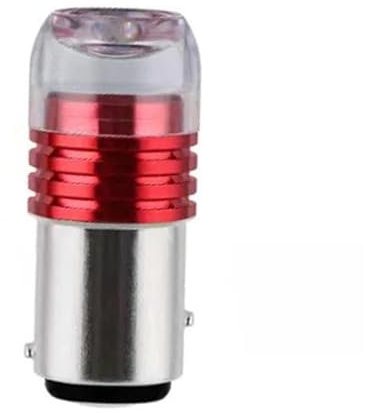 RORVECQ Blocchi Luci Antinebbia Auto 12V LED Stronger Light Rear Tail Light Tail Brake Light Strobe Flashing LED Lamp Motorcycle Warning Light Bulb 10pz(Rosso)