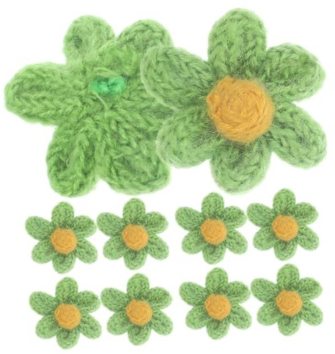 HOMSFOU 10stücke Blumenform Flicken Für Kleidung Reparaturflicken Für Jeans Dekorative Flicken Diy-nähflicken Aufnäher Für Taschen Und Rucksäcke Nähezubehör