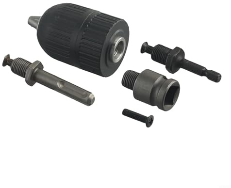 5 x robustes Schnellspannbohrfutter-Set mit SDS-Plus-Adapter und Sechskantschaft für 2 13-mm-Schaftbohrer