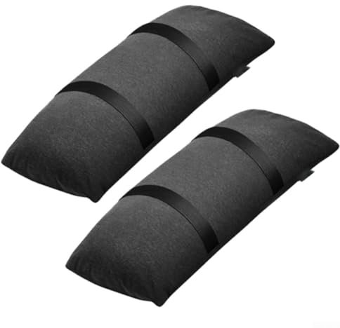 Heavy Duty Patio Ombrello Base Pesi Borse 2 Pack Riempibile 22,2 kg Ciascuno per Outdoor Garden Cantilever Ombrellone Stand Copertura Piscina Stendibiancheria Nero 60 x 21,9 x 15,2 cm