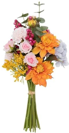 Paris Prix Atmosphera Créateur d'intérieur - Bouquet de Fleurs Artificielles Hortensia 53cm Multicolore