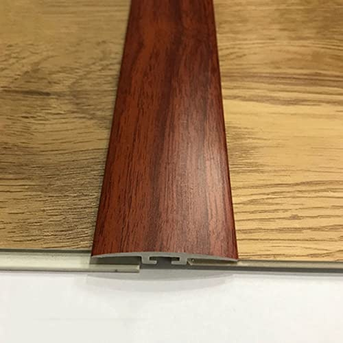 SdaryWare T-Profil-Übergangsleiste für Bodenbeläge, Türschwellenleiste als Ersatz für Türrahmen/PVC-Bodenbelagsübergänge in Holzoptik für Teppich zu Fliesen, selbstklebend,D 10pc-W 40mm - L 99cm/39in