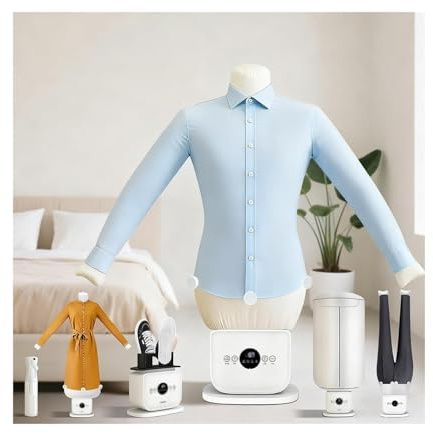 Machine à repasser gonflable automatique for chemises et vêtements, défroisseur vapeur mains libres avec mannequins for vêtements, pantalons et jupes(D)