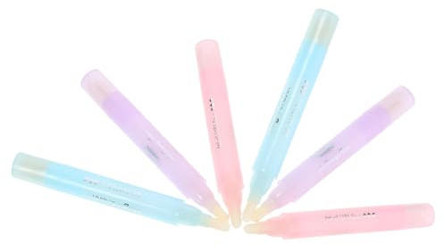 NESTINGHO Stylo nettoyant pour vernis à ongles 6 pièces plastique pour manucure et outils manucure nettoyage précis idéal usage domestique