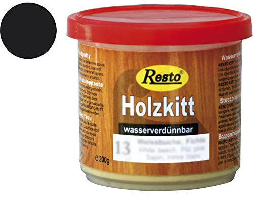 RESTO RH16 Schwarz Holzkitt 200g