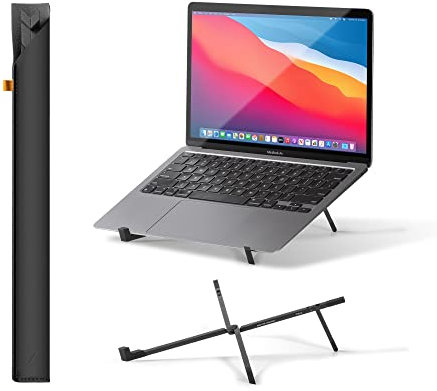 Native Union Fold Laptop Stand – Supporto per laptop ergonomico ultrasottile, pieghevole e portatile – Per MacBook e laptop da 13 a 16 pollici, iPad e tablet da 10 a 16 pollici (Nero)