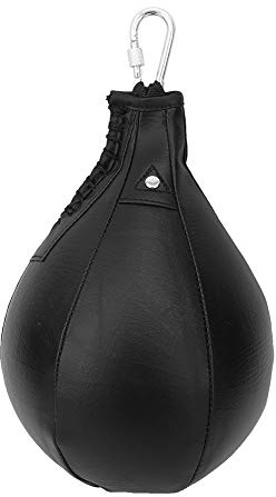 Speed Bag da Boxe in Pelle, Sacco da Velocità con Girella Sospesa, Muay Thai e Boxe, Punching Ball Reflex a Forma di Pera, Impermeabile e Resistente, Per Casa, Palestra