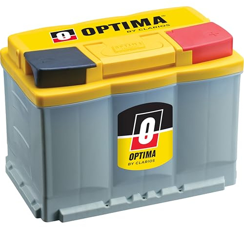 OPTIMA® Batteries High Performance DH5 YELLOWTOP® Dual Purpose Sealed AGM Car, Truck and SUV Battery, 700 CCA, Maintenance Free, Versatile Mounting, BCI Group Size 47