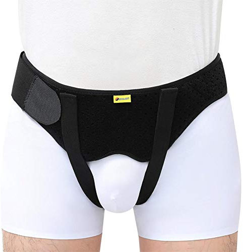 Herniengürtel für Leisten- oder Sporthernien, Stützbandage, Schmerzlinderung, Genesungsgurt, Hernienschutz, Leistenbruchgürtel (M)