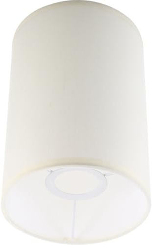 Kichvoe Pantalla De Lámpara Redonda Para Mesa Y Pie Con Casquillo E27 Cubierta Decorativa De Tela 7.87X5.51 Pulgadas Ideal Para Dormitorio Sala De Estar Oficina
